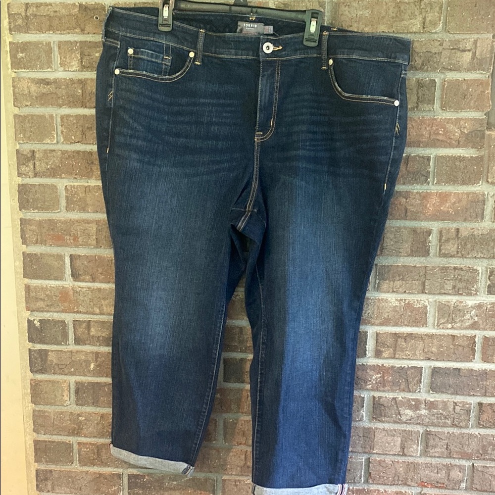 Torrid Dark Blue Ankle Jeans